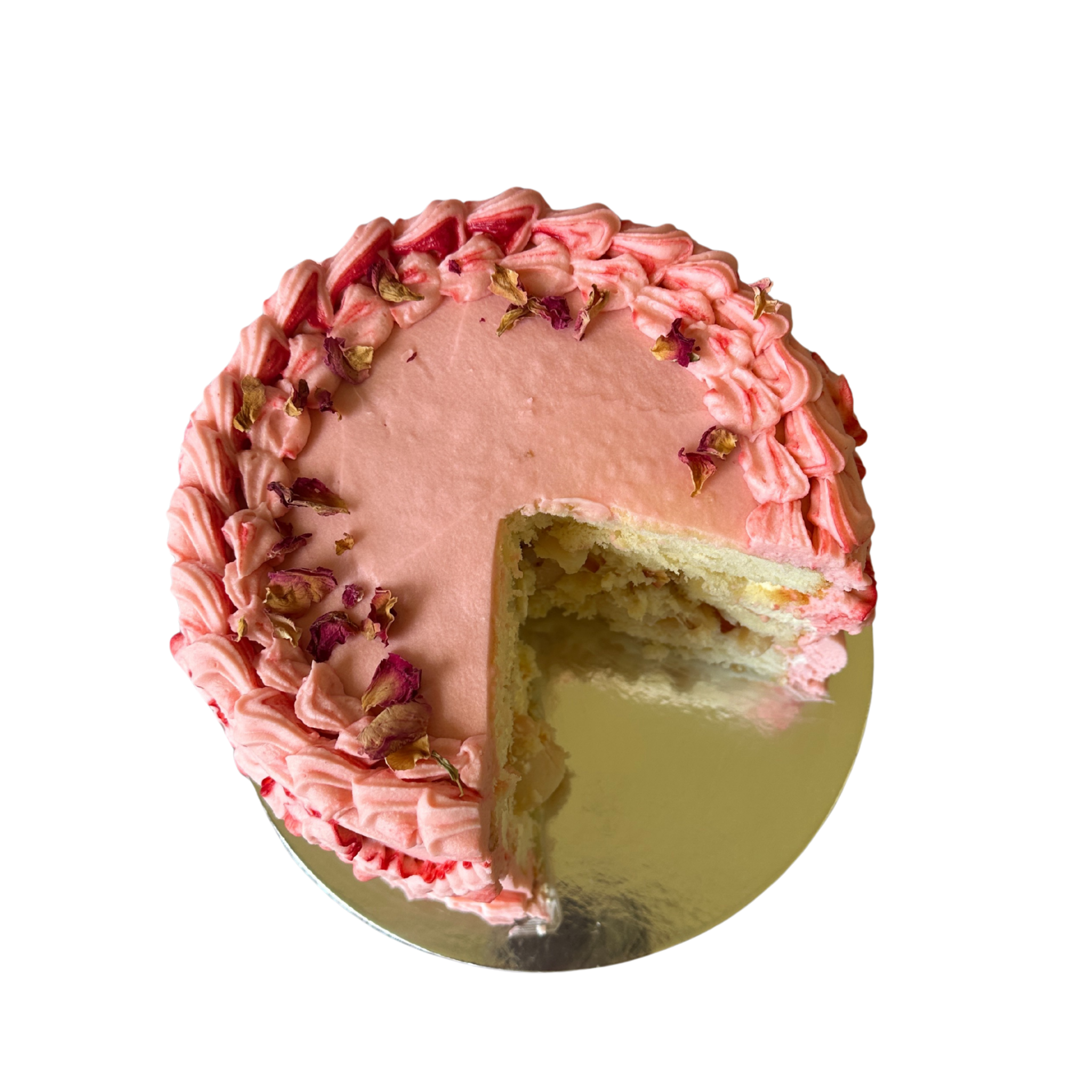 Lychee & Rose White Chocolate Cream Cake